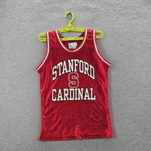 VINTAGE Stanford Cardinal Women Jersey L Red Logo Athletic 90s USA